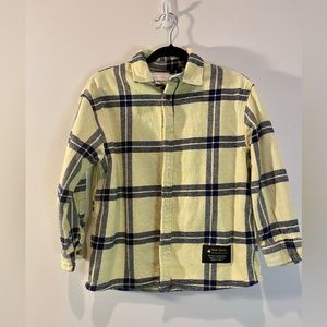 Thick button up flannel.